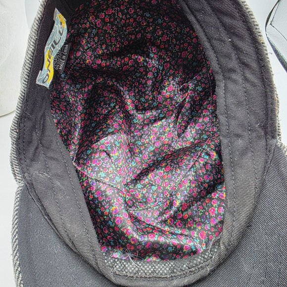 ONeill Kids Adjustable Gray News Boy Hat Cap With Metal Accents Casual Outdoors - Picture 7 of 9